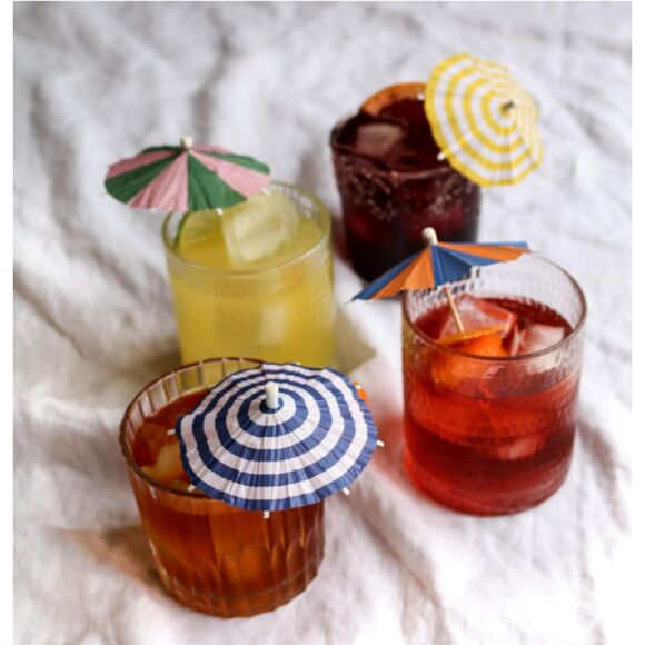 New in Box 144 DRINK UMBRELLAS Variety of Colors Desert FUN! - Picture 6 of 6